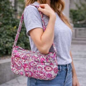 Vera Bradley Pink Paisley Shoulder Purse